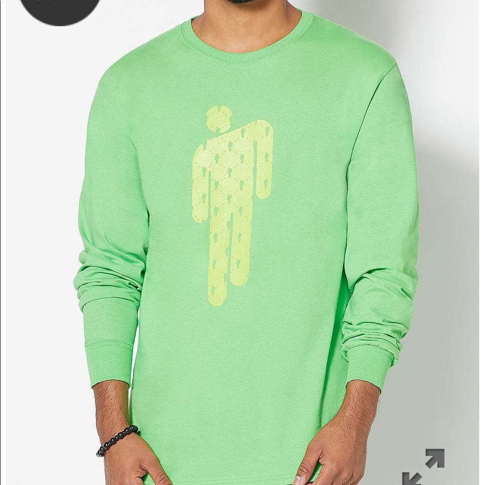 BILLIE EILISH MERCH authentic green longsleeve